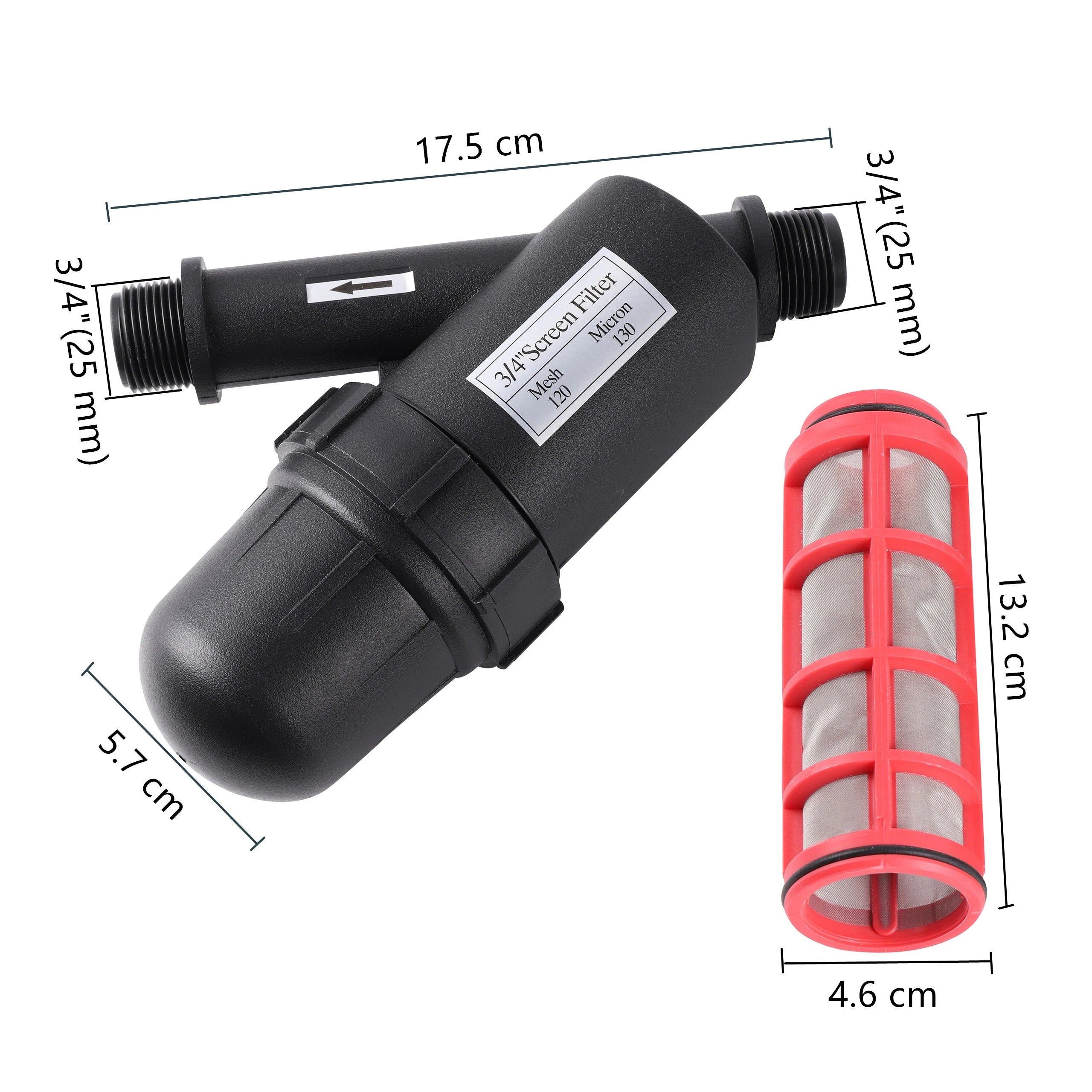 120 Mesh 3/4" Male Thread