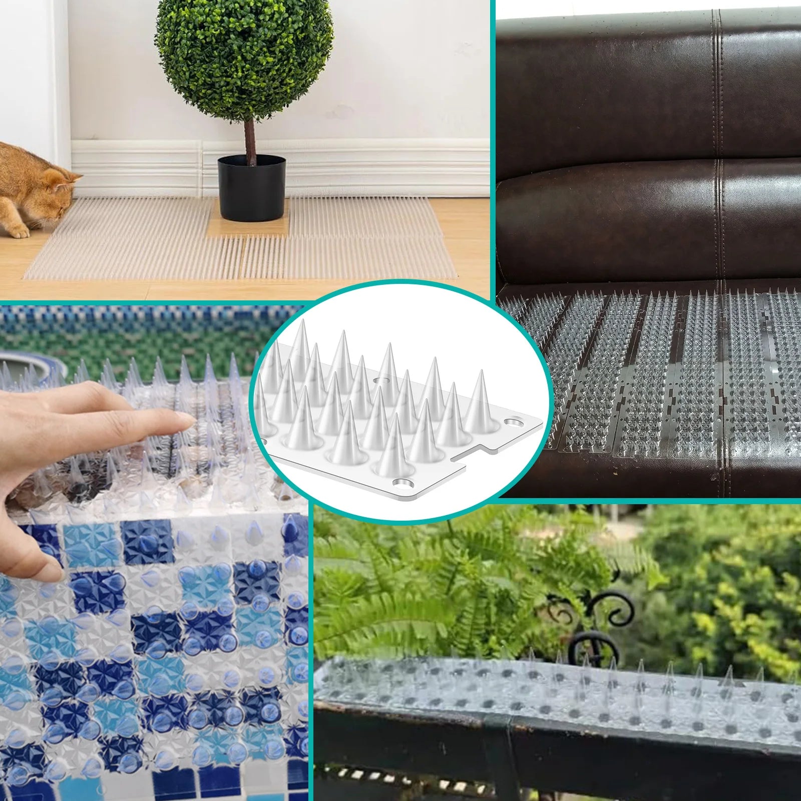 24Pcs Repeller Bird Spike Pad