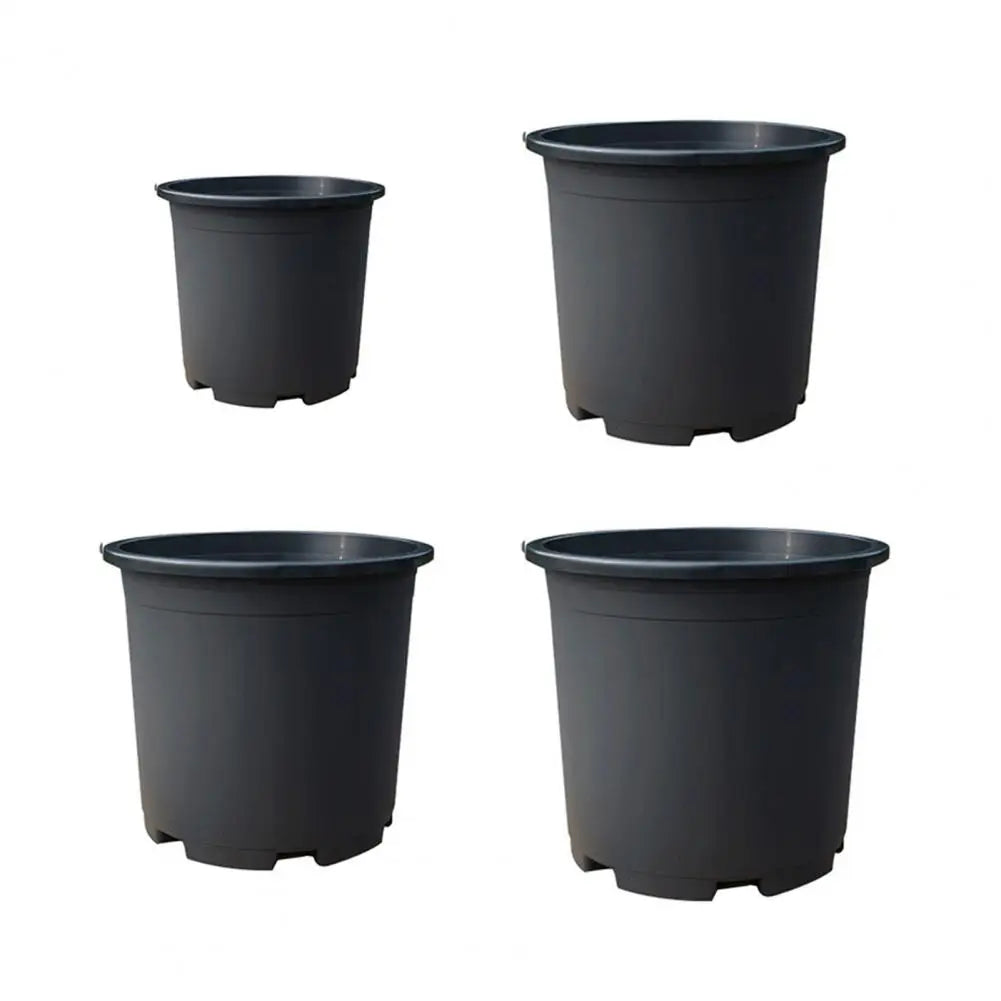 Indoor Plant Pot Black Plastic Flowerpo