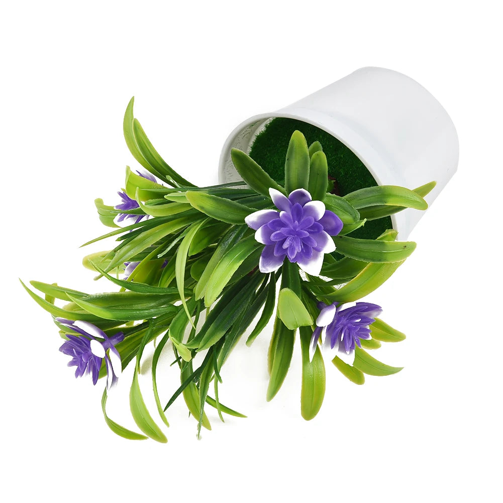 Artificial Flowers Plant Pot