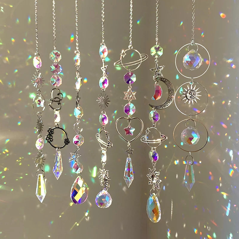 Hanging Crystal Pendant Garden Suncatcher