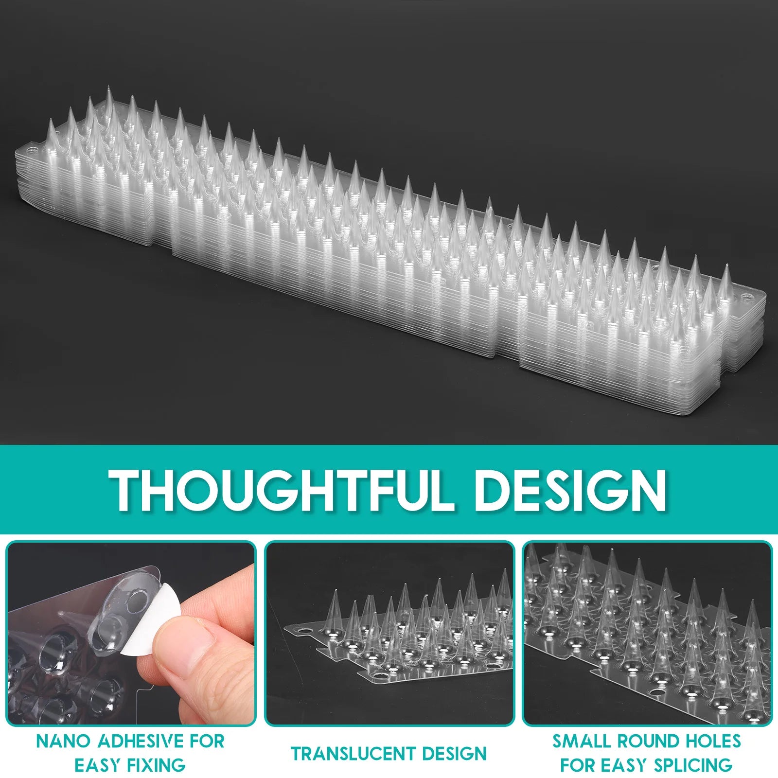24Pcs Repeller Bird Spike Pad