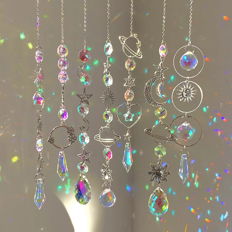Hanging Crystal Pendant Garden Suncatcher