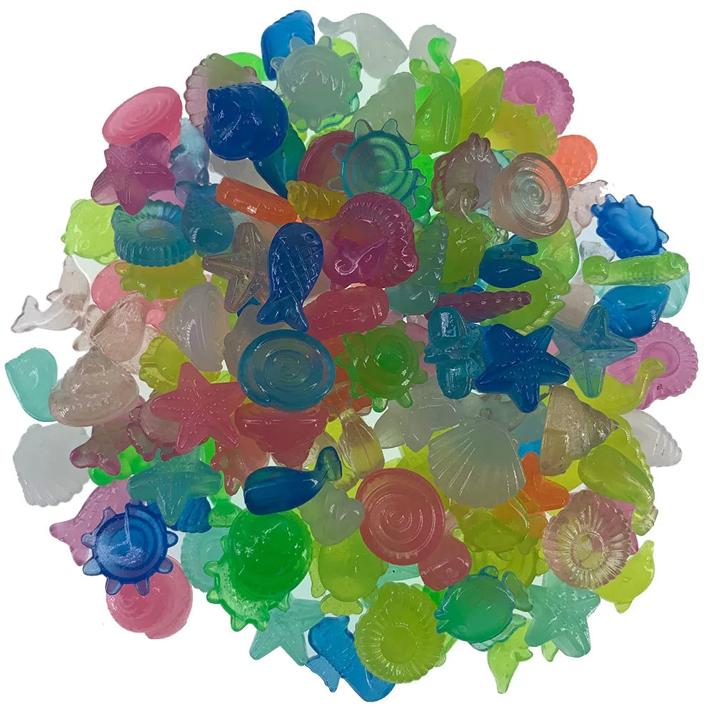 50/100pcs Luminous Glowing Small Stones