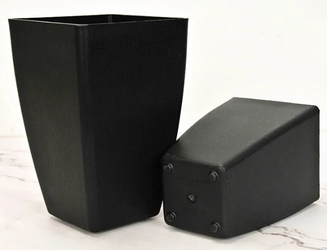 Modern Black Plastic Flower Pot