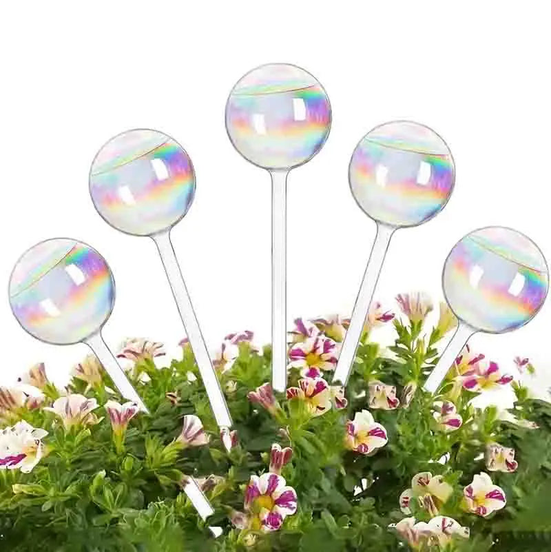 1/2PCS Glass Straw Plant Water Feeder