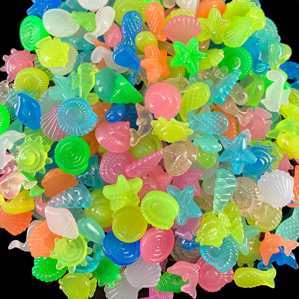 50/100pcs Luminous Glowing Small Stones