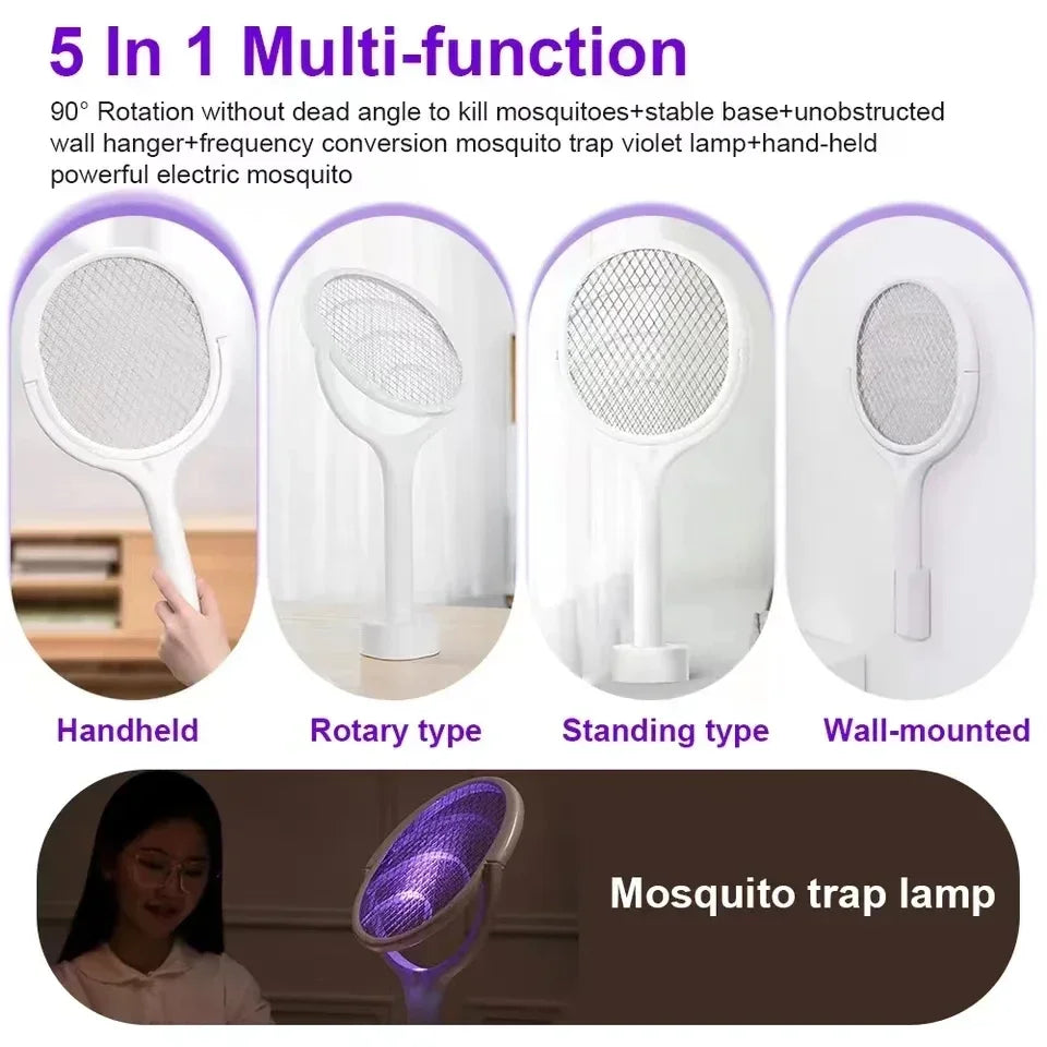 5 IN 1 Electric Mosquito Racket Swatter