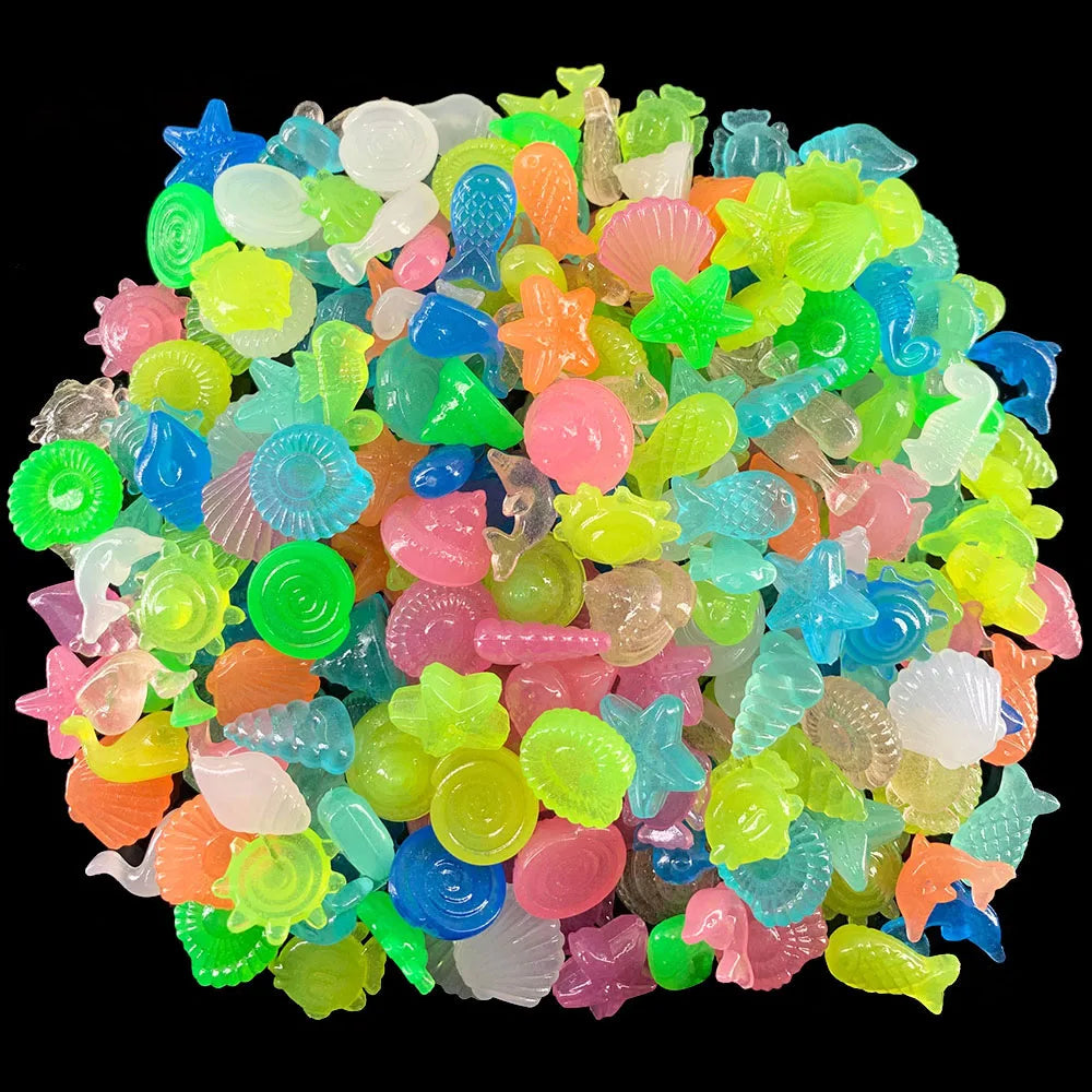 50/100pcs Luminous Glowing Small Stones