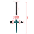 1/2 Inch Threaded Extension Pole Sprinkler Holder Lawn Sprinkler