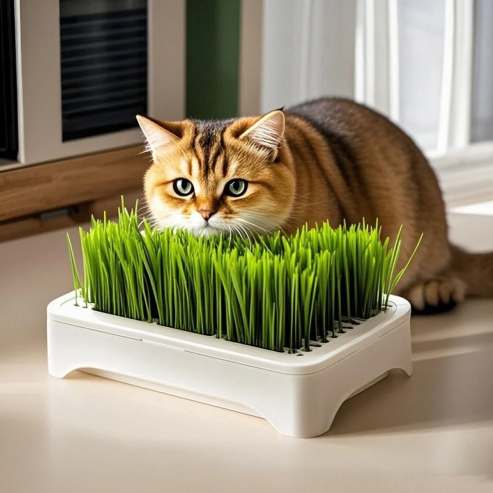 Pet Cat Grass Planting