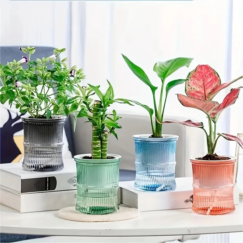 Lazy Hydroponic Flower Pot Automatic Water-Absorbing