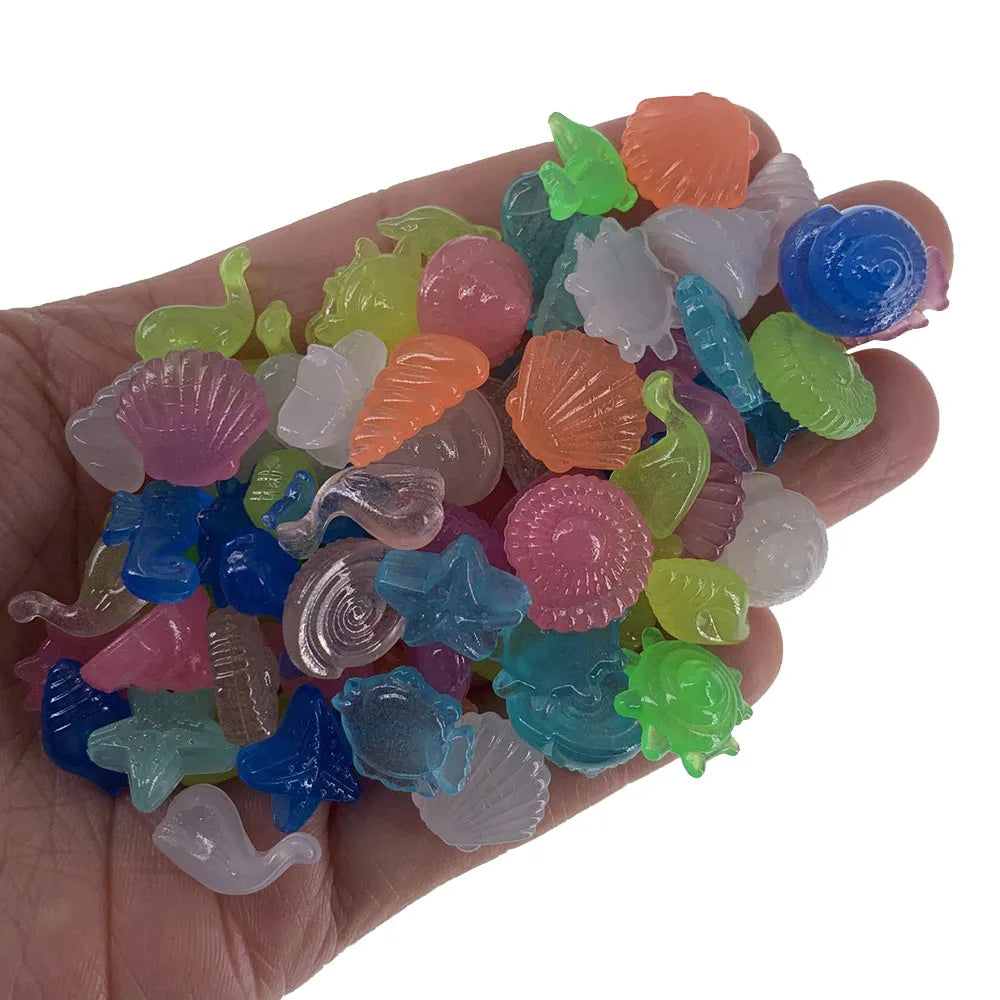 50/100pcs Luminous Glowing Small Stones