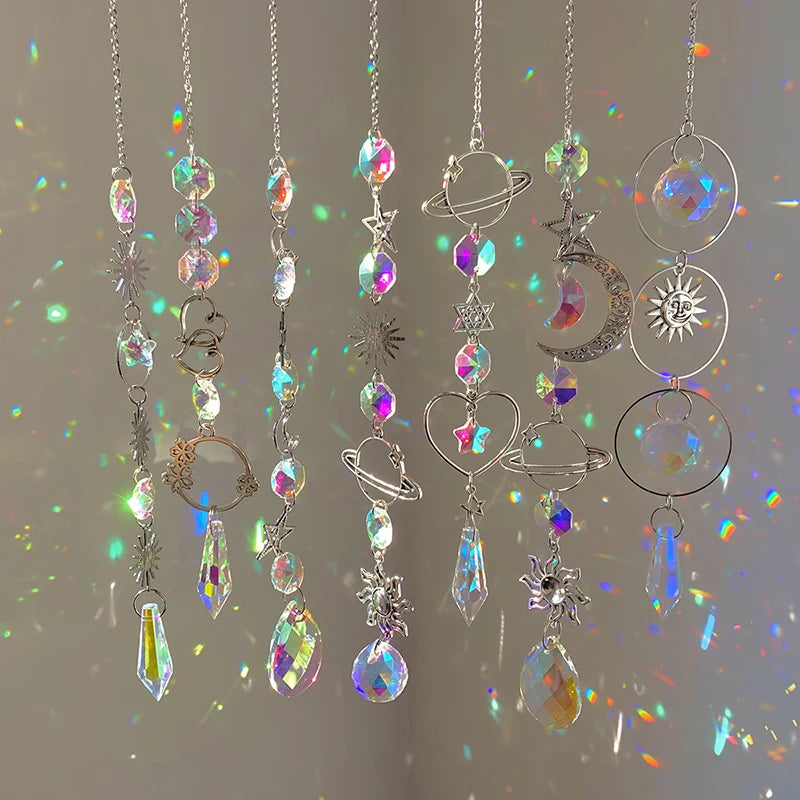 Hanging Crystal Pendant Garden Suncatcher