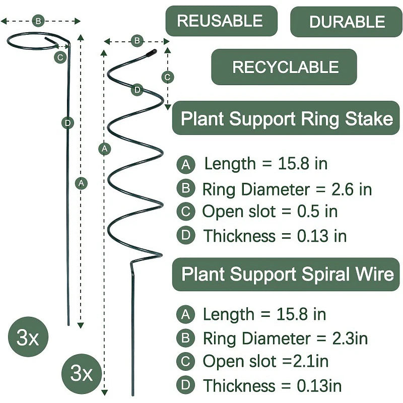 Plant Support Twisted Plant Stakes