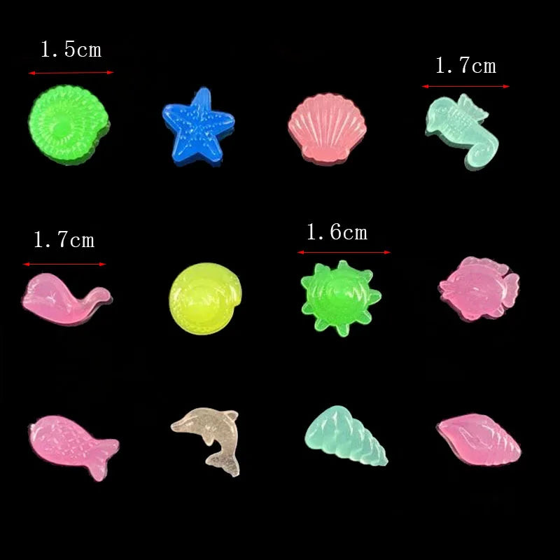 50/100pcs Luminous Glowing Small Stones