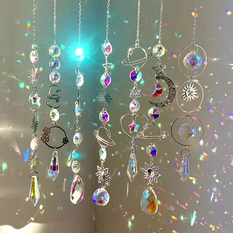 Hanging Crystal Pendant Garden Suncatcher