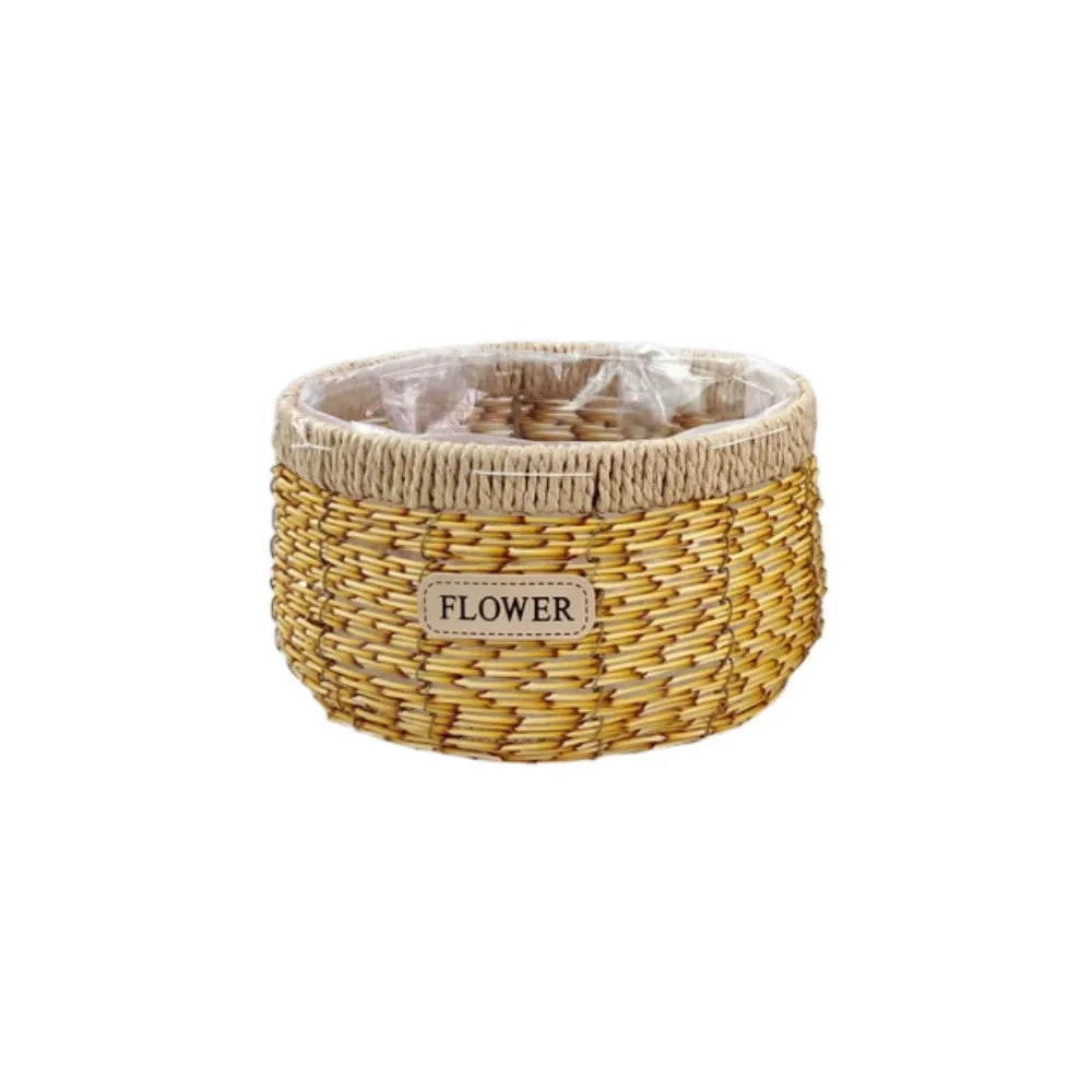 Plant Display Rustic Woven Flower